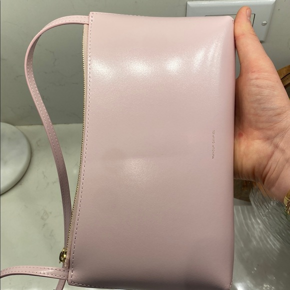 Mansur Gavriel Orchid Blush Pink Leather Gaia Shoulder Bag Italy GNO Date Clutch - Picture 10 of 10